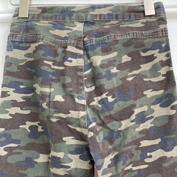 Free People Urban Outfitters Camo High-Rise Skinny Stretch Jeans Green 26 - Picture 7 of 10
